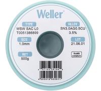 Étain à souder sans plomb Sn3,0Ag0,5Cu 1 mm Weller WSW SAC L0 bobine 500 g