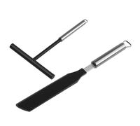 Étaleur de Crêpes en Acier Inoxydable, Lot de Set, Noir | Kit à Usage Facile, Design Ergonomique, pour Stands de Pancakes et Commerces Alimentaires