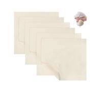Etamine Alimentaire,5 Pièces Tissu Mousseline pour Cuisiner,Lavable Réutilisable Filtre Étamine à Non Blanchi Filtrer Jus 50x50cm