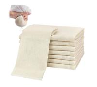 Étamine alimentaire - 50x50 cm - Coton non blanchi - 10 pièces - Filtrant pour cuisine