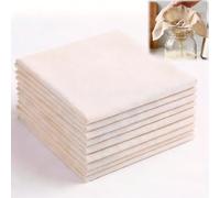 Étamine Alimentaire, Mousseline de Coton 10 Pièces 50x50 cm | Cheese Cloth pour Filtrer Fromage, Beurre, Jus, Yaourt