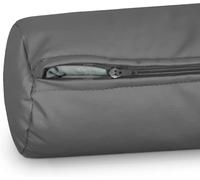 Étanche Housse de Coussin Ronde for Traversin Cylindrique - Taie d'oreiller avec Fermeture Éclair, Housse Lavable for Oreiller de Corps Long (Housse Uniquement)(B,80x20cm/31x8)