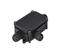 étanche IP 66 Boîte protectrice pour lustre terminal connecteur de câble Boîte de jonction, 1 pièce, Noir, 56660
