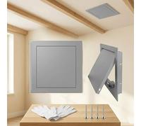 Étanche Panneau d’Accès Trappe de Visite pour Cloison Sèche, Électrique, Plomberie et Grenier, Métal Trappe d'inspection pour Regard Compteur d’Eau Amovible pour Mur Ou Plafond(Gris,450x450 mm)