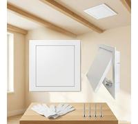 Étanche Panneau d’Accès Trappe de Visite pour Cloison Sèche, Électrique, Plomberie et Grenier, Métal Trappe d'inspection pour Regard Compteur d’Eau Amovible pour Mur Ou Plafond(Blanc,200x150 mm)