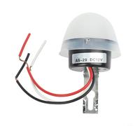 Étanche pour contrôleur de réverbère avec capteur de cellule photoélectrique, fonction marche/arrêt automatique pour systèmes 220 V 12 V, sensibilité réglable (AS-20 (AS-20 (12 V))