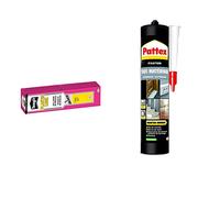 Étanchéité des Raccords Filetés en Plastiques, Tube de 75 ml & Pattex 1955993 Colle forte rationnelle pour Miroir/Carrelage 450 g