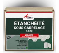 Étanchéité Douche sous Carrelage et Béton Ciré, Kit - ARCASPEC 15 m² | Résine et Bande de Renfort, Imperméabilise sous Carrelage, Béton Ciré, Galets, Souple et Résistante - Arcane Industries