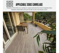 Etanchéité sous carrelage dalle sous plot pente nulle terrasse plate balcon membrane résine polyuréthane ARCATHAN SC Gris 15 Kg