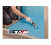 Etancheite sous carrelage, KIT douche, salle de bain, pièce humide - résine d'imperméabilisation, protection à l'eau - PROCOM 10 litres Bleu