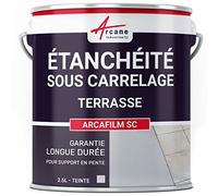 Etancheite sous carrelage, terrasse, balcon, avec pente : Arcafilm sc - 2.5 L Gris - ARCANE INDUSTRIES