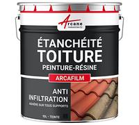 Revêtement Étanchéité Coloré - Résine Pour Toiture Et Tuile : Arcafilm - 10 L Ardoise - Arcane Industries