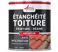 Étanchéité Toiture : Peinture résine d'étanchéité ARCAFILM pour Toit et Tuile - 0.75 L Brun - ARCANE INDUSTRIES