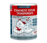 Étanchéité transparente polyuréthane - Résine d'étanchéité transparente toiture véranda verrière 0.75 litres Transparent