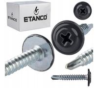 ETANCO GM-B Lot de 250 vis autoperceuses 4,2 x 32 mm RAL 7016 Gris anthracite - Vis autoperceuses pour acier et toit - Vis métalliques