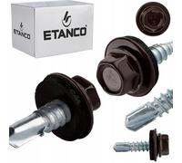 Etanco GT5 Vis autoperceuses métal-métal (250, RAL 8017 - Brun chocolat, 5,5 x 25 mm)