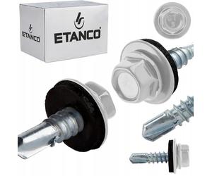 Etanco GT5 Vis autoperceuses métal-métal (250, RAL 9010 - Blanc pur, 5,5 x 32 mm)