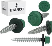 ETANCO Vis autoperceuses Vis à tôle trapézoïdale RAL 6028 4,8 x 35 mm 250 pcs.