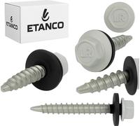 ETANCO Vis autoperceuses Vis à tôle trapézoïdale RAL 7035 4,8 x 20 mm 250 pcs.