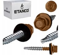 ETANCO Vis autoperceuses Vis à tôle trapézoïdale RAL 8003 4,8 x 50 mm 100 pcs.