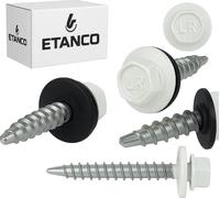 ETANCO Vis autoperceuses Vis à tôle trapézoïdale RAL 9002 4,8 x 70 mm 100 pcs.