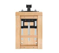 Étau à bois à pince avant pour menuiserie, menuiserie, bricolage, atelier, avec distance centrale de 15 cm, 20 kg, charge maximale : 5,3 kg, poids : noir et argent