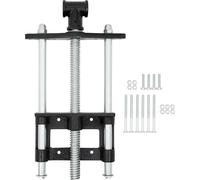Étau à bois - Étau de banc de 23 cm - Pour travaux lourds de menuiserie et de soudure - Anti-desserrage - Fonte trempée et cuivre - Noir