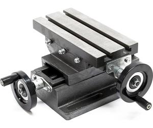 Étau à croix 2 Axes Table de fraisage Surface de perçage 170x85mm Établi Guidage queue d'aronde