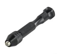 Étau à goupille de perceuse manuelle avec mandrin sans clé 0,5 à 3 mm, pour forets hélicoïdaux HSS pour circuit imprimé, bois, plastique, kit d'outils de bricolage, alliage d'aluminium (perceuse à