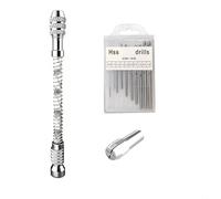 Étau à pour broches Alliage d'Aluminium pour Modélisme Étau à | Alliage , serrage 0.3-3.2mm, pour idéal modélisme, léger 89mm, usage loisir créatif(with driil bit)