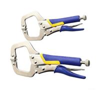 Étau C-Serrage Acier pour forgé 28cm Grip Puissant Étau C-Serrage | Acier laminé à froid pour forgé, haute résistance, ne se déforme pas, pour idéal pression élevée, (ed Handle - 9 Inch)