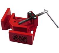 Étau d'Angle en Acier FARTOOLS PRO, Manivelle, Rouge, Corps en Fonte d'Aluminium