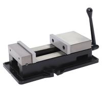Étau de 15 cm - Étau de machine - Largeur des mors : 160 mm - Fonte - Pour fraiseuse et perceuse - Serre-table pour établi - Noir