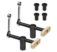 Étau de banc, diamètre 20 mm - 2 pièces. Serres de banc pour menuiserie - Acier inoxydable, laiton, aluminium