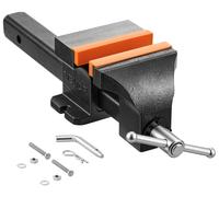 Étau de banc VEVOR, largeur des mors de 15 cm, avec une force de serrage de 25 kN, idéal pour le sciage, le ponçage, le perçage et la coupe de tubes, avec une portée de 90 mm, système de verrouillage 