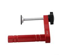 Étau de fixation pour trou de chien de 20 mm en alliage d'aluminium pour outils de charpentier, accessoires de trous de chien, coussinets antidérapants rouge, 19 mm