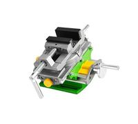Étau de fraisage de précision avec base rotative à 90 ° et contrôle à double arbre pour perceuse et stabilité avec mouvement à double arbre