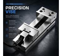 Étau de machine de précision GT100x100 & GT125x150 de 4/5 pouces pour centre d'usinage CNC, tour et fraiseuse 5inck GT125X150