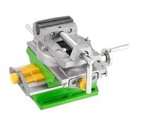 Étau de perçage et de fraisage à glissière croisée 2 en 1 en alliage d'aluminium for table de travail composée, étau en croix for perceuse à colonne(Rotable)