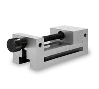 Etau de précision EBERTH avec broche, largeur des mâchoires 125mm, force de serrage maximale 160mm, hauteur des mâchoires 50mm, en acier robuste, professionnel