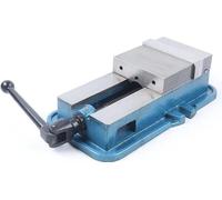 Étau de précision - Étau mécanique - 15,24 cm - Précision de 0,05 mm - Ouverture des mâchoires de 160 mm - Force de serrage élevée - Qualité industrielle - Bleu