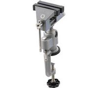 OC-PRO Etau d'établi Articulation pivotante et inclinable sur rotule 360° 70 mm Argent, Noir