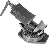 Étau d'établi - Largeur des mâchoires 10,16 cm - Fonte lourde - Inclinaison à 90° - Rotation à 360° - Force de serrage max. 19 kN - Ouverture 80 mm - Bleu