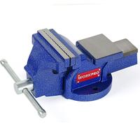 étau D'établi Workpro 100mm Mâchoires Robustes, Rotation 360°, Fixation Sûre - Workpro
