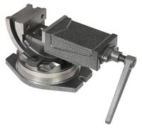 Étau d'étauissage de précision - Largeur des mors de 10 cm - Force de serrage de 19 kN - Fonte avec revêtement en plastique - Parallélisme de 0,025 mm - Pour usinage des métaux