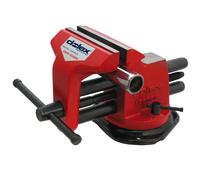 Etau double guidage 47T base tournante mors 150mm ouv. 185mm Dolex