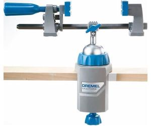 Étau DREMEL Multi-Vise 3 en 1, Rotation 360°, Inclinaison 50°, Profondeur 32 cm, Métal
