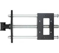 Etau - Etau machine pour presse à percer - Pour presse à percer et établi - Fonte malléable avec mâchoires en cuivre - Broche Ø 2,3 cm, longueur 30 cm - 35×22 cm, 5,3 kg - Bleu