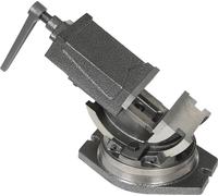 Étau - Étau mécanique/d'établi - Rotation à 360° - Échelle de 0 à 90° - Ouverture max. 8 cm - Pour meuleuses et fraiseuses - Bleu