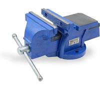 Étau fixe en fonte, 100/125/150 mm, pour établi, étau d'établi, étau parallèle, modèle : 150 mm | Étau parallèle avec une force de serrage robuste, idéal pour une fixation précise lors de travaux en a